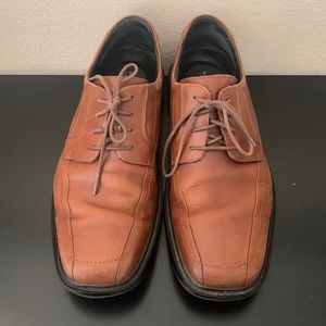 Bostonian 2 Pod Comfort Brown Leather Greer Move Oxford Lace Up Shoes Size 11.5